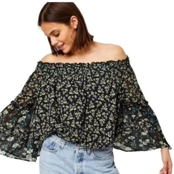 Free People Tops - Free People Rose Valley Off-the-Shoulder Blouse Top
